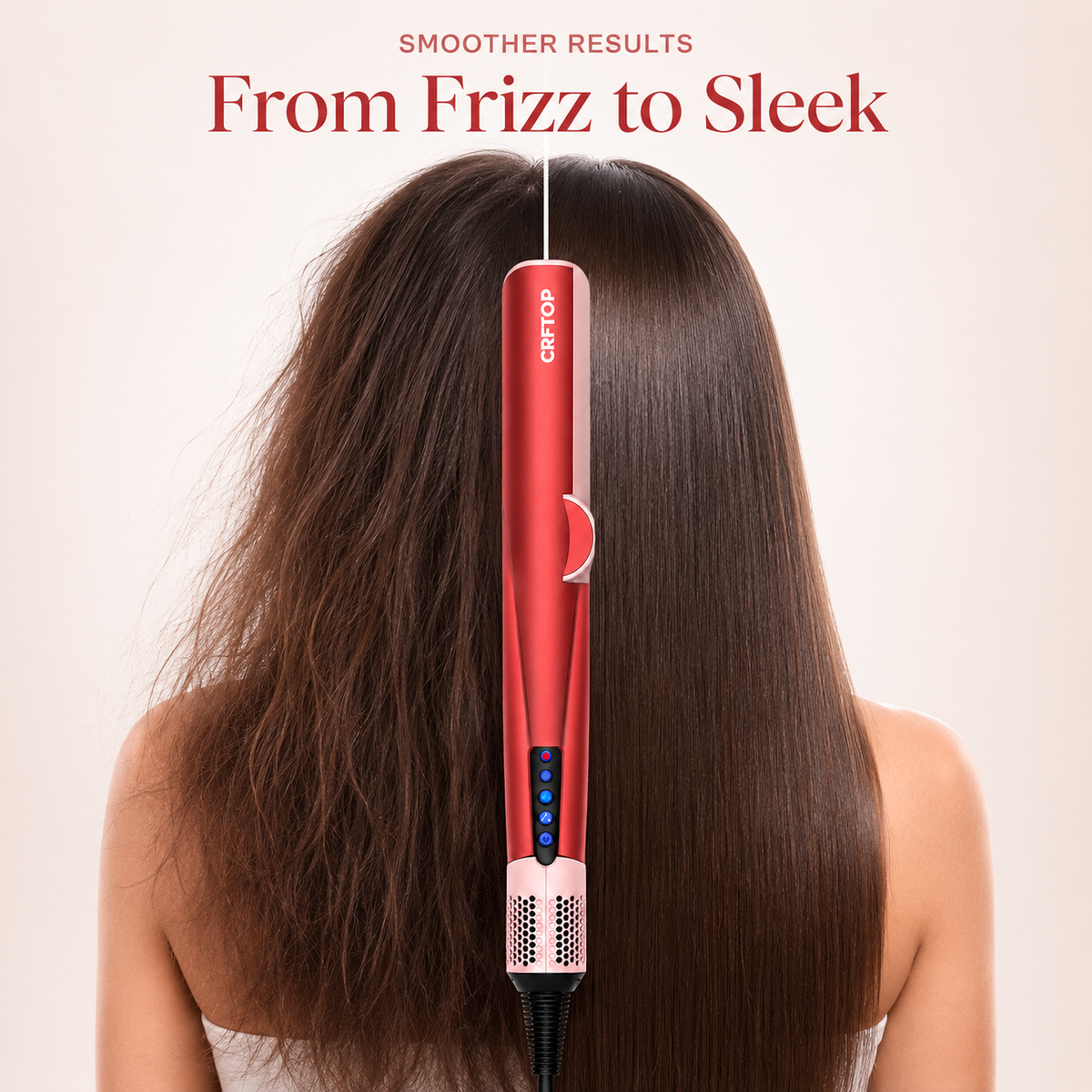 CRFTOP Air Hair Straightener – Airflow Hair Dryer & Straightener for Smooth, Sleek Hair