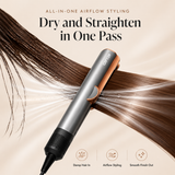 CRFTOP Air Hair Straightener – Hair Dryer and Straightener All in One for Fast, Smooth Styling