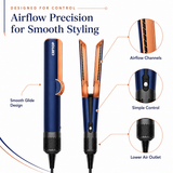 CRFTOP Airflow Hair Straightener – No Hot Plates Hair Dryer Straightener for Smooth Styling