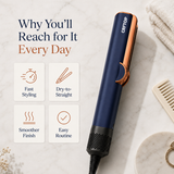 CRFTOP Airflow Hair Straightener – No Hot Plates Hair Dryer Straightener for Smooth Styling